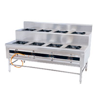 Double - Layer Gas Range With 8 Burner